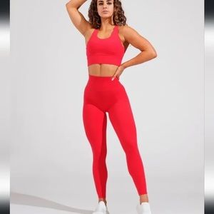 Buffbunny Legacy Leggings - Salsa Red (small)
